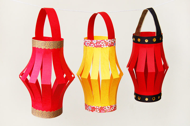 Chinese New Year Paper Lantern Craft for Kids